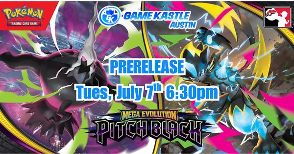 pokemon cards prerelease GK Austin | TCG Pitch Black Preorder Pack Art:Solgaleo featuring a ready Top 10 Meta Pokemon