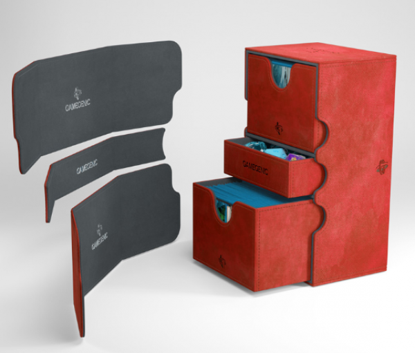 Gamegenic: Stronghold Deck Box 200+ Convertible - Red – Game Kastle