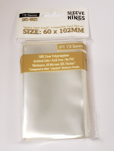 space card sleeves Sleeve Kings: Space Alert Compatible Sleeves (60x102mm) -110 Pack, 60 – Game Kastle