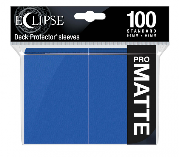 Ultra Pro: Eclipse Matte Standard Sleeves - Pacific Blue (100) Game Kastle Ultra Pro: Eclipse Matte Standard Sleeves - Pacific Blue (100) Game Kastle