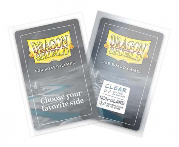Dragon Shields: Board Game Sleeves Clear Nonglare - American Mini (100 Game Kastle Dragon Shields: Board Game Sleeves Clear Nonglare - American Mini (100 Game Kastle